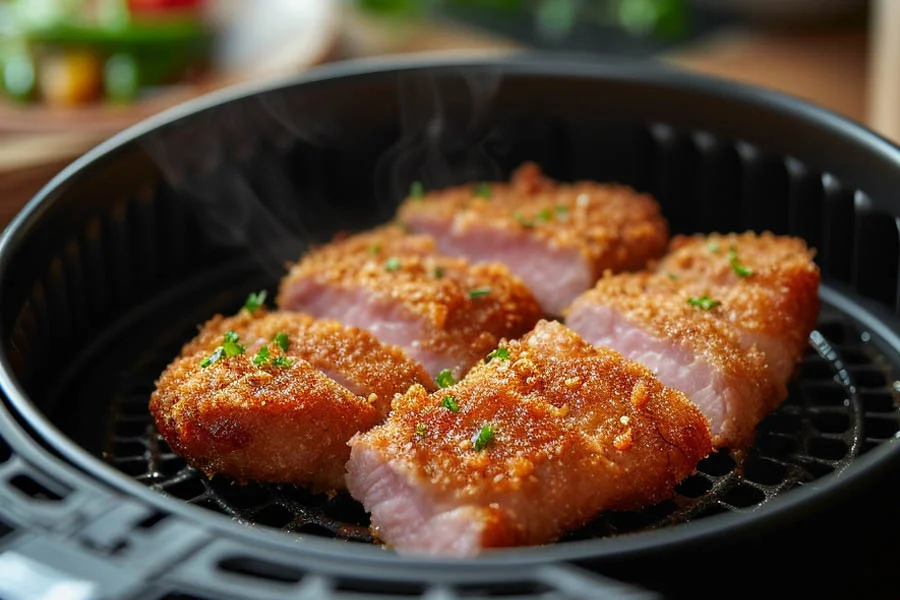 air fryer with stainless steel basket